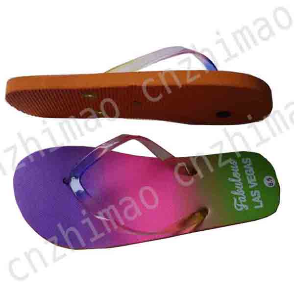 2014 hotsale gradient fashion ladys flip flops