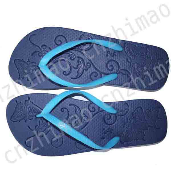  insole emboss flower ladys flip flops