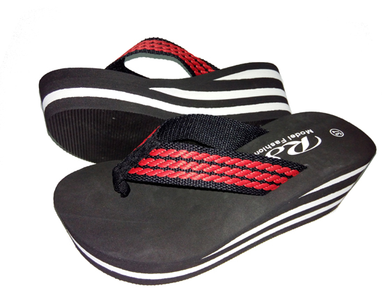 lady high heel  flip flops