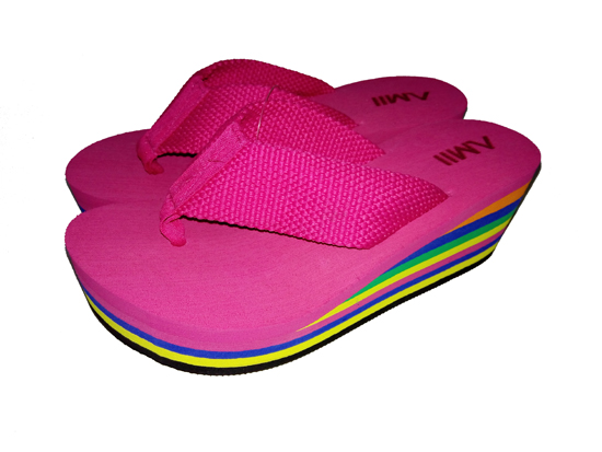 lady high heel  flip flops