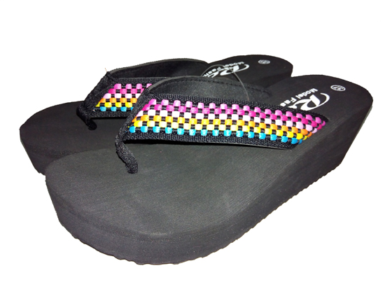 lady high heel  flip flops